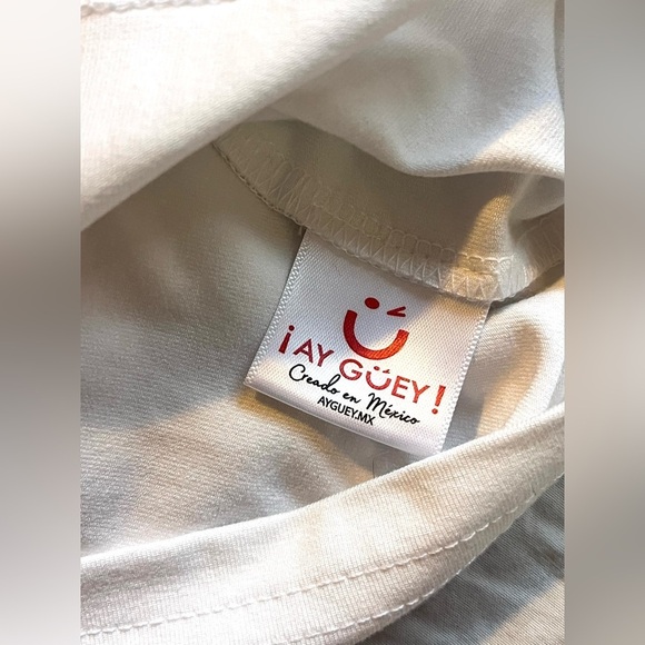 !Ay Guey! White Skull Graphic Men's T-Shirt Size Medium NWT - Picture 11 of 14